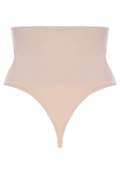 Womens Nude High Waist Support Thong
