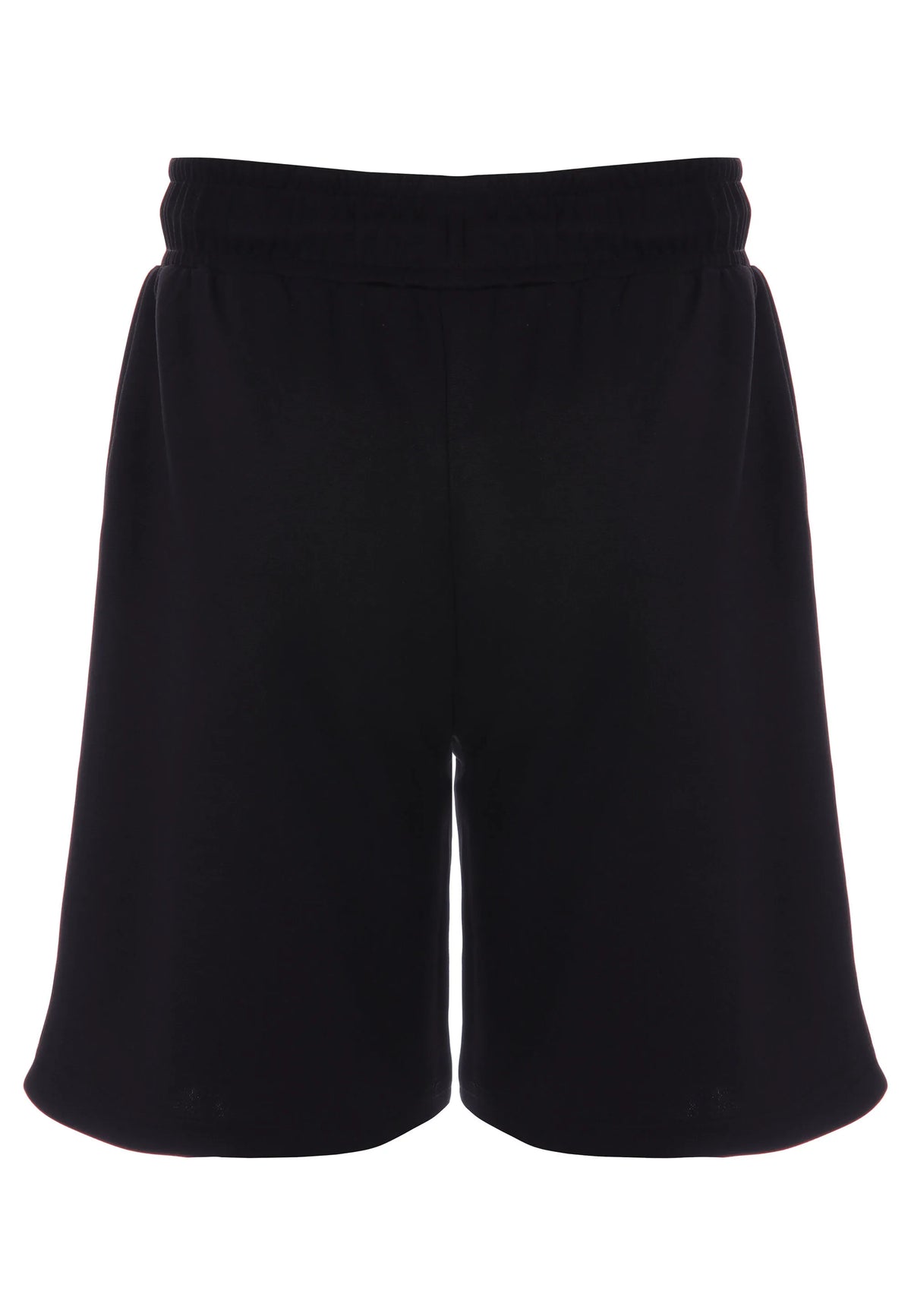 Older Boys Black Tricot Drawstring Casual Shorts