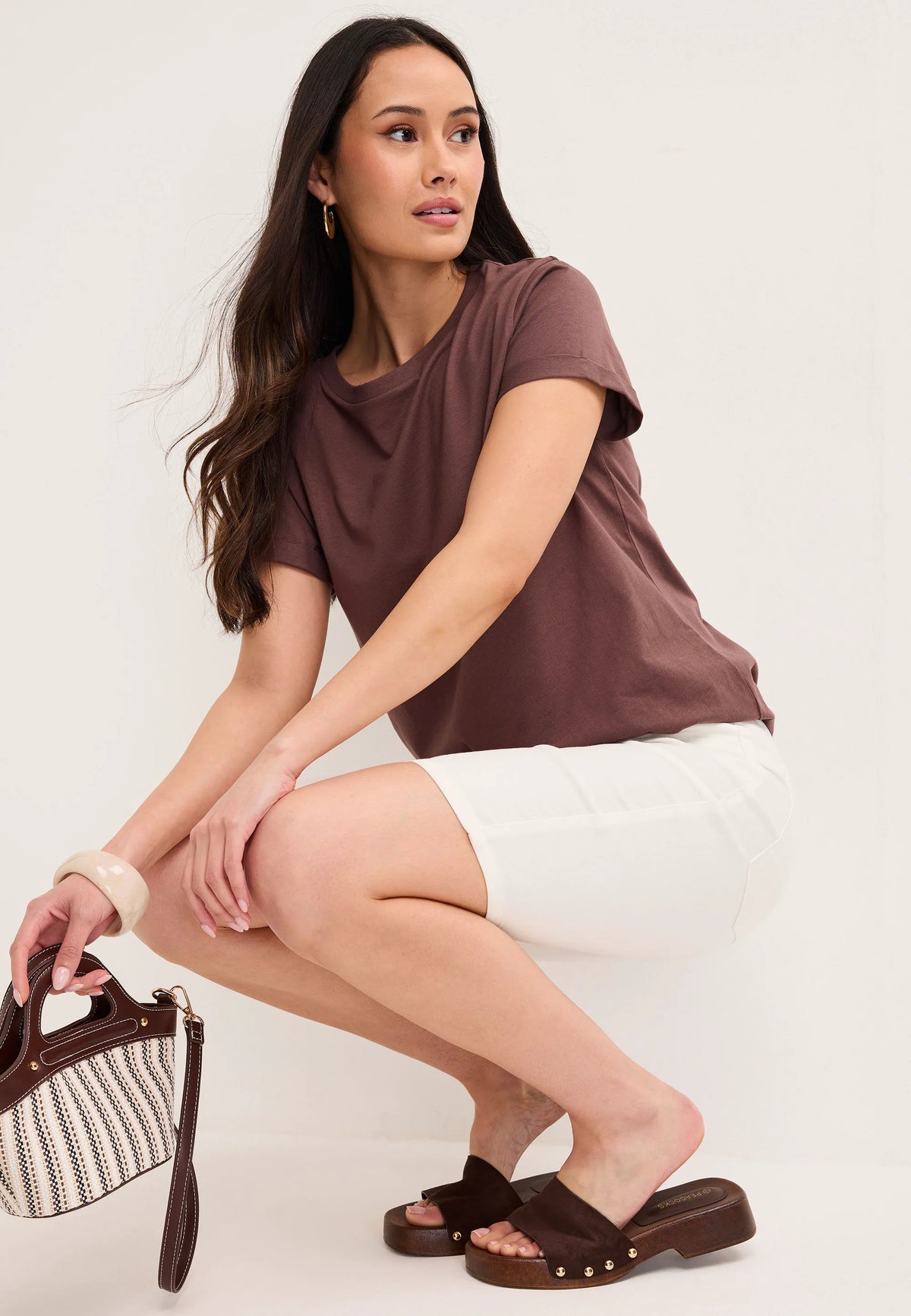 Womens White Kate Cycle Shorts