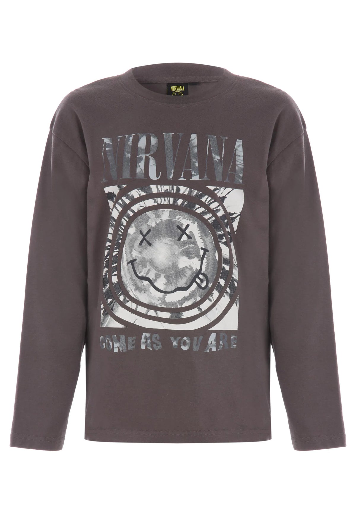 Older Boys Charcoal Cotton Nirvana Band T-Shirt