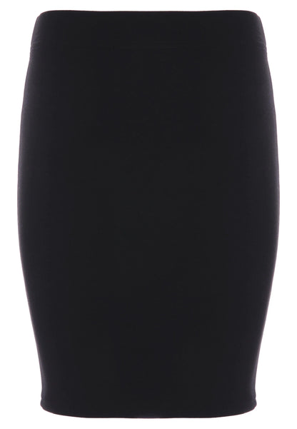 Older Girls Black Ponte Tube School Skirt