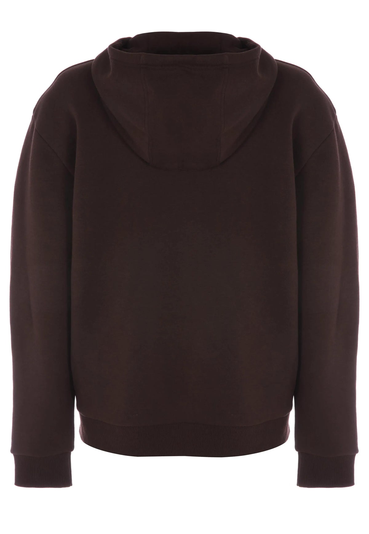 Mens Chocolate Brown Zip Thru Hoodie