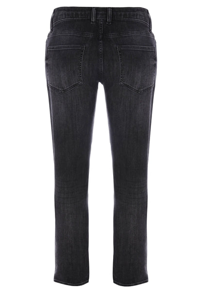 Mens Dark Grey Slim Stretch Jeans