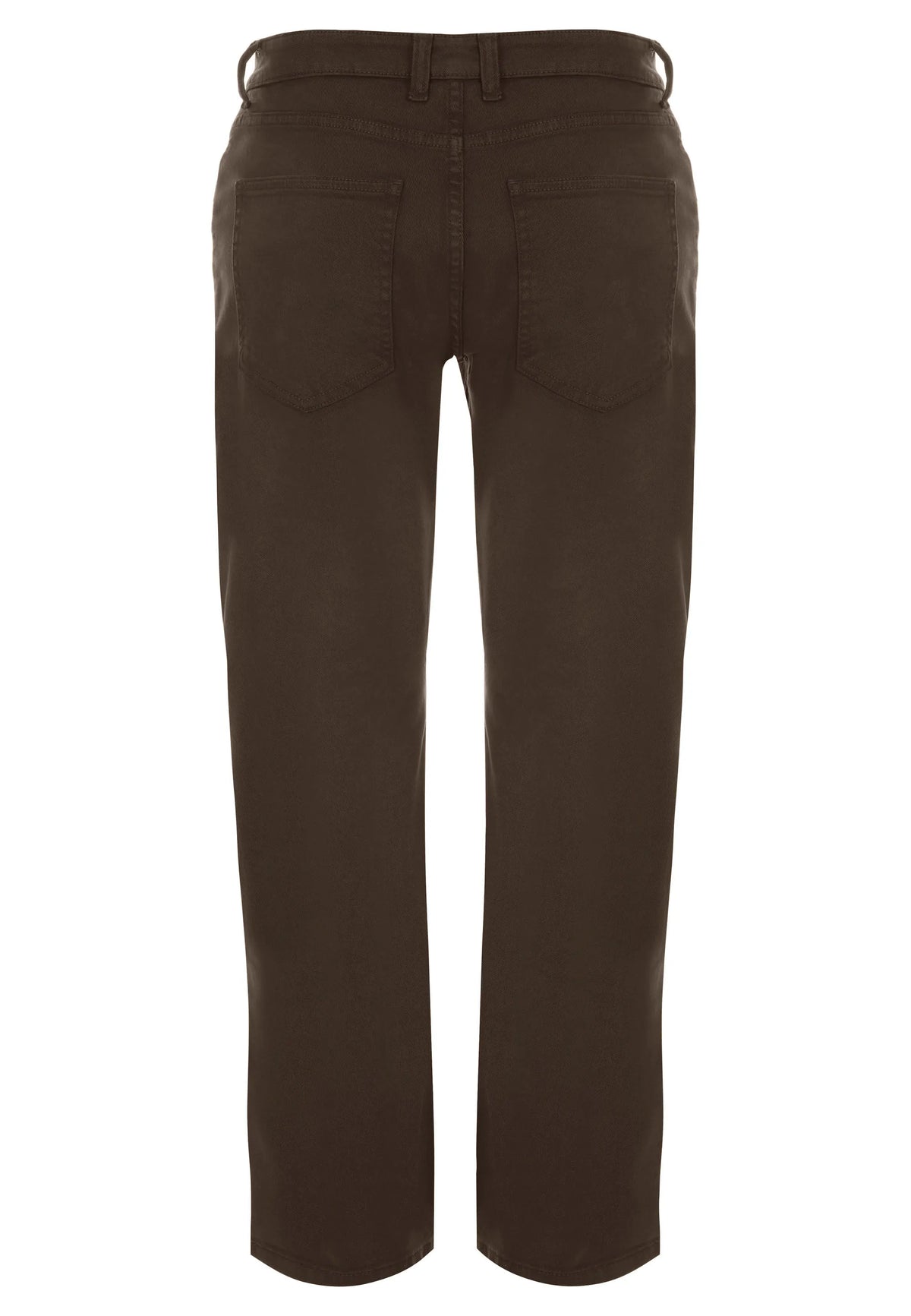 Mens Chocolate Brown Straight Leg Jeans