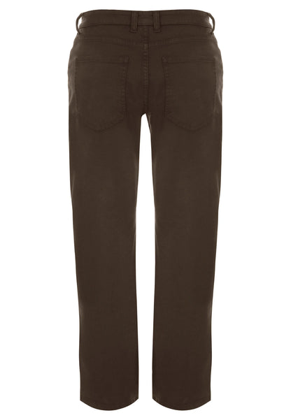 Mens Chocolate Brown Straight Leg Jeans