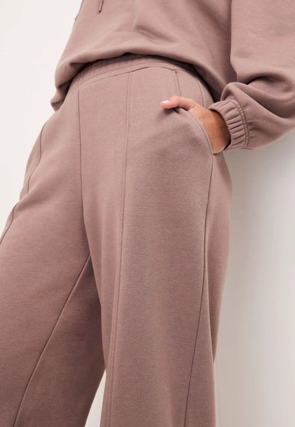 Womens Mocha Brown Wide Leg Joggers