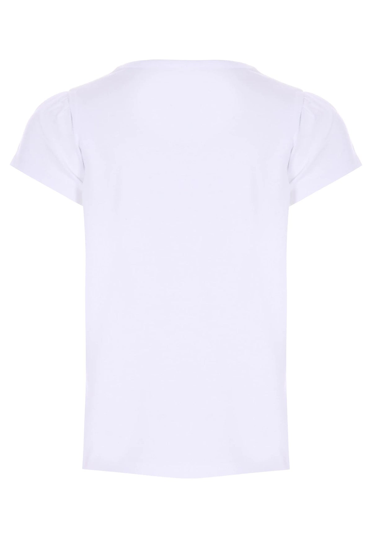 Younger Girls White Dog Sequin T-Shirt