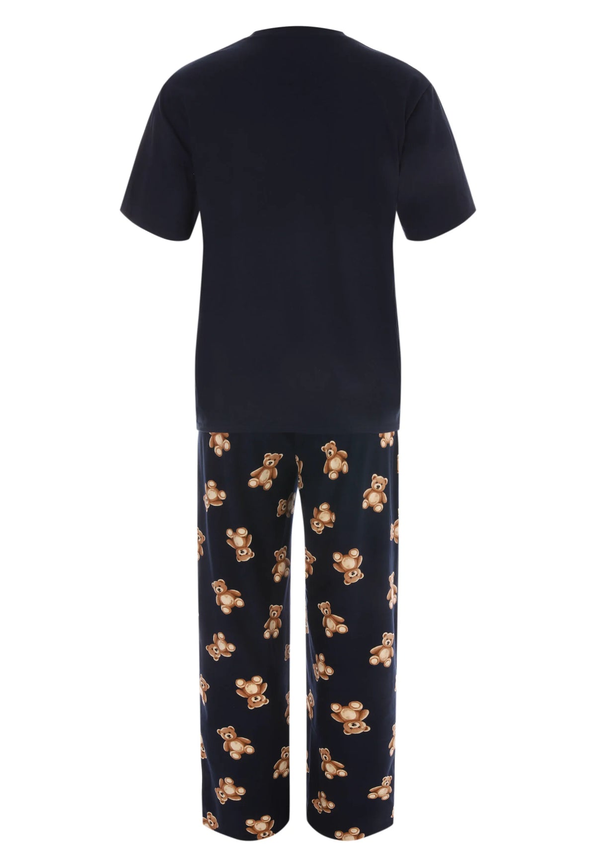 Mens Navy Bear Print Family Pyjama Set