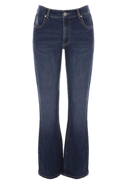 Womens Mid Blue Wash Alexa Bootcut Jeans