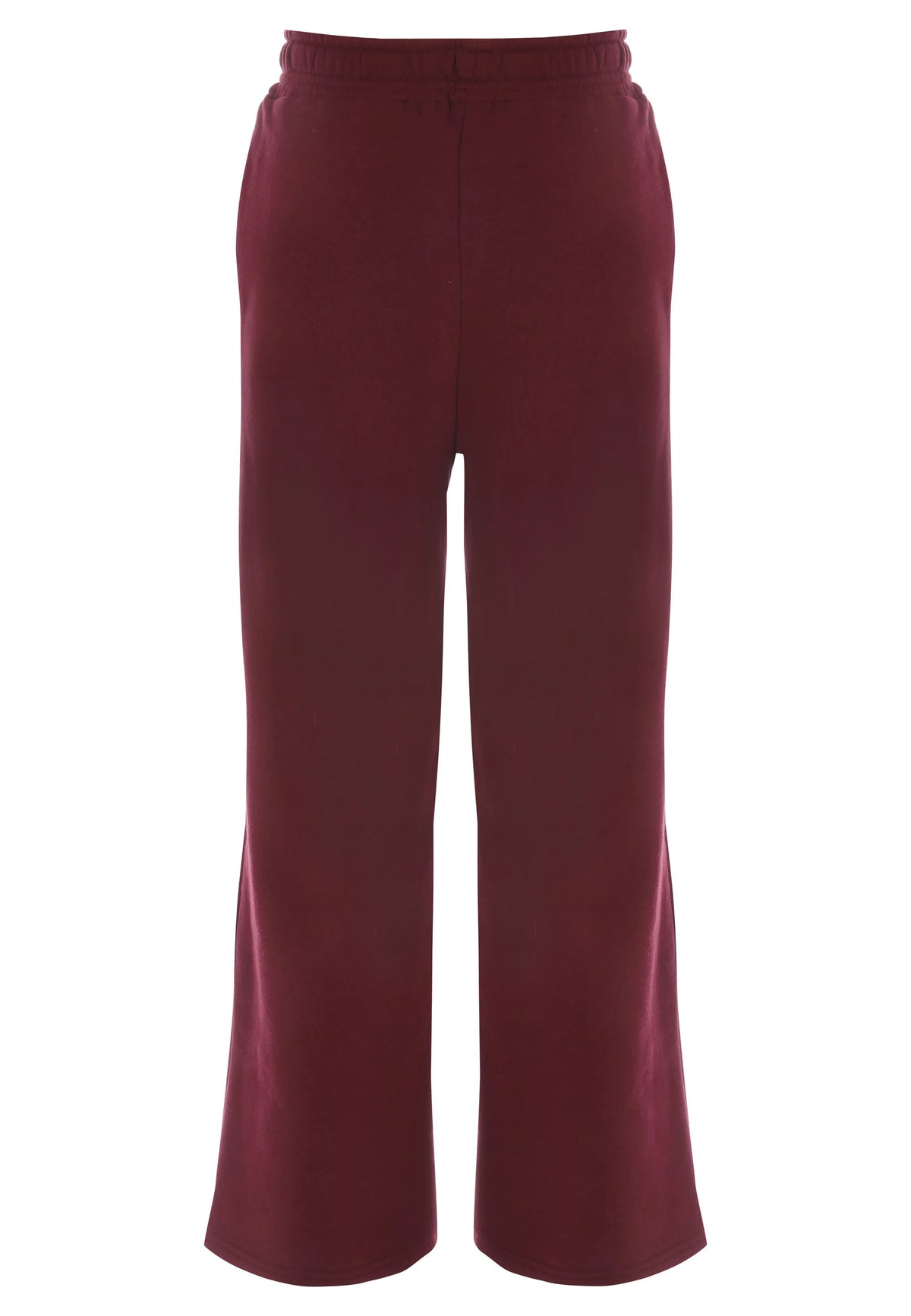 Older Girls Burgundy Piped Wide Leg Joggers