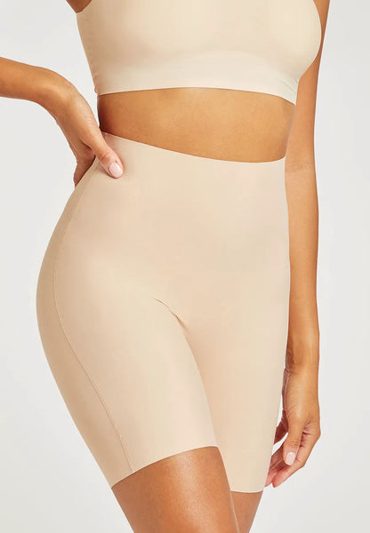 Womens Beige Light Support Control Shorts