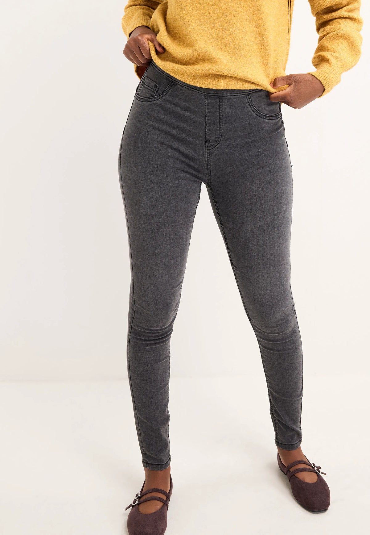 Womens Grey Kate Shaper Jeggings
