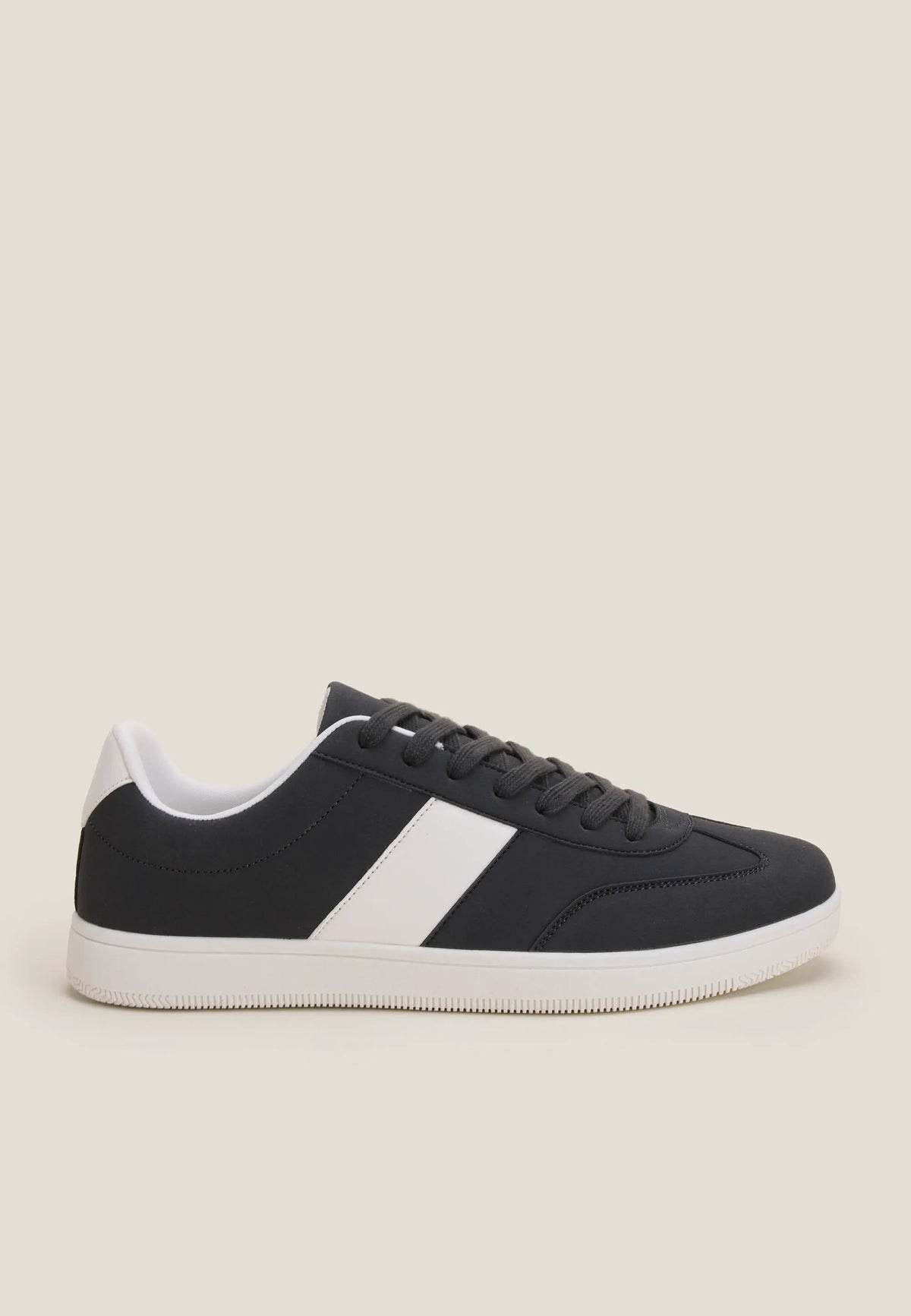 Mens Grey Stripe Trainers