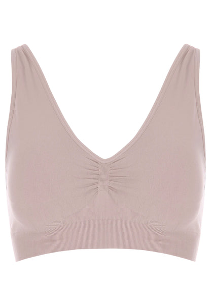 Womens Taupe Supersoft Comfort Bra