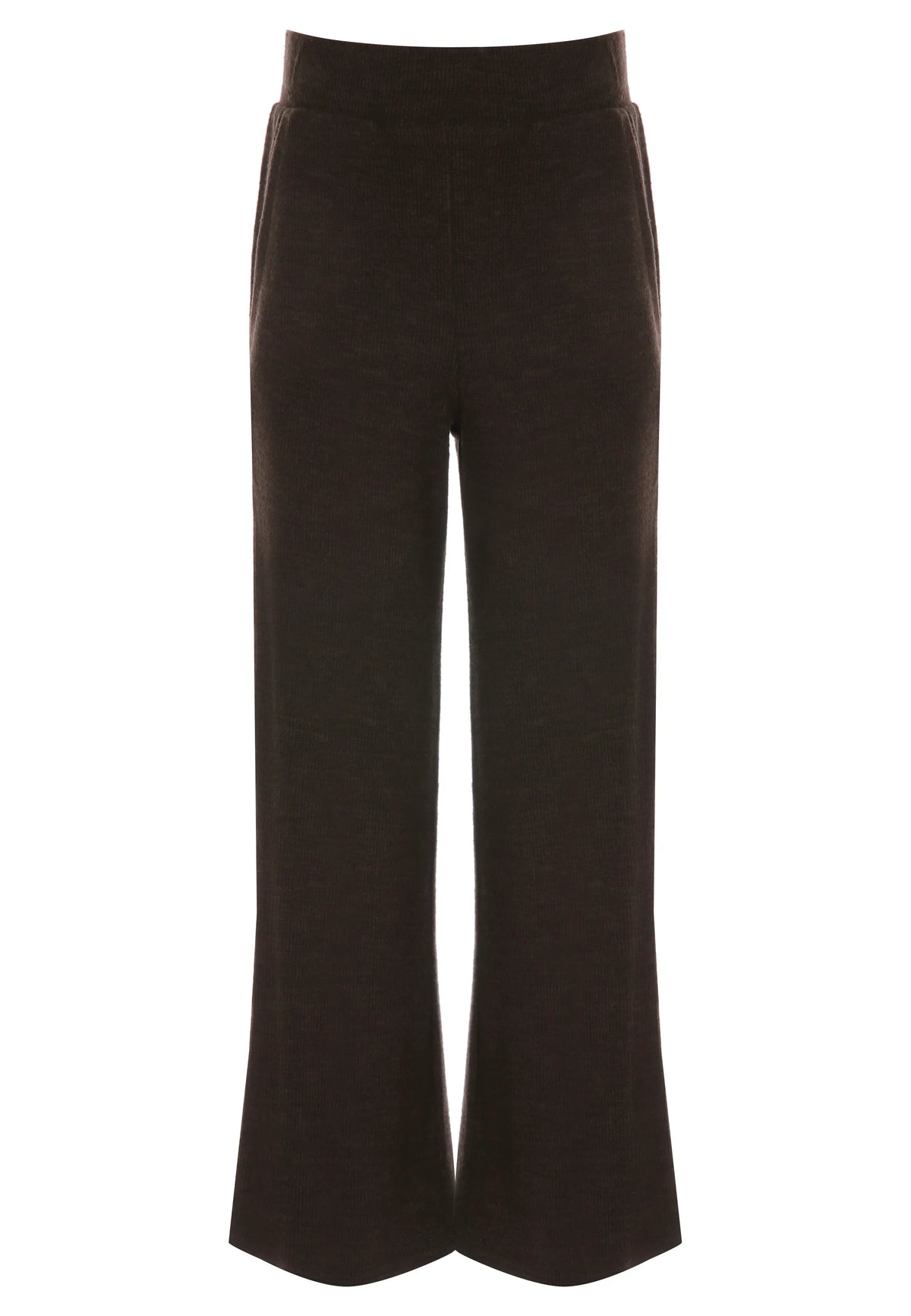 Older Girls Brown Cosy Wide Leg Joggers