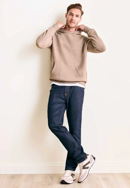 Mens Light Brown Hoodie Sweatshirt