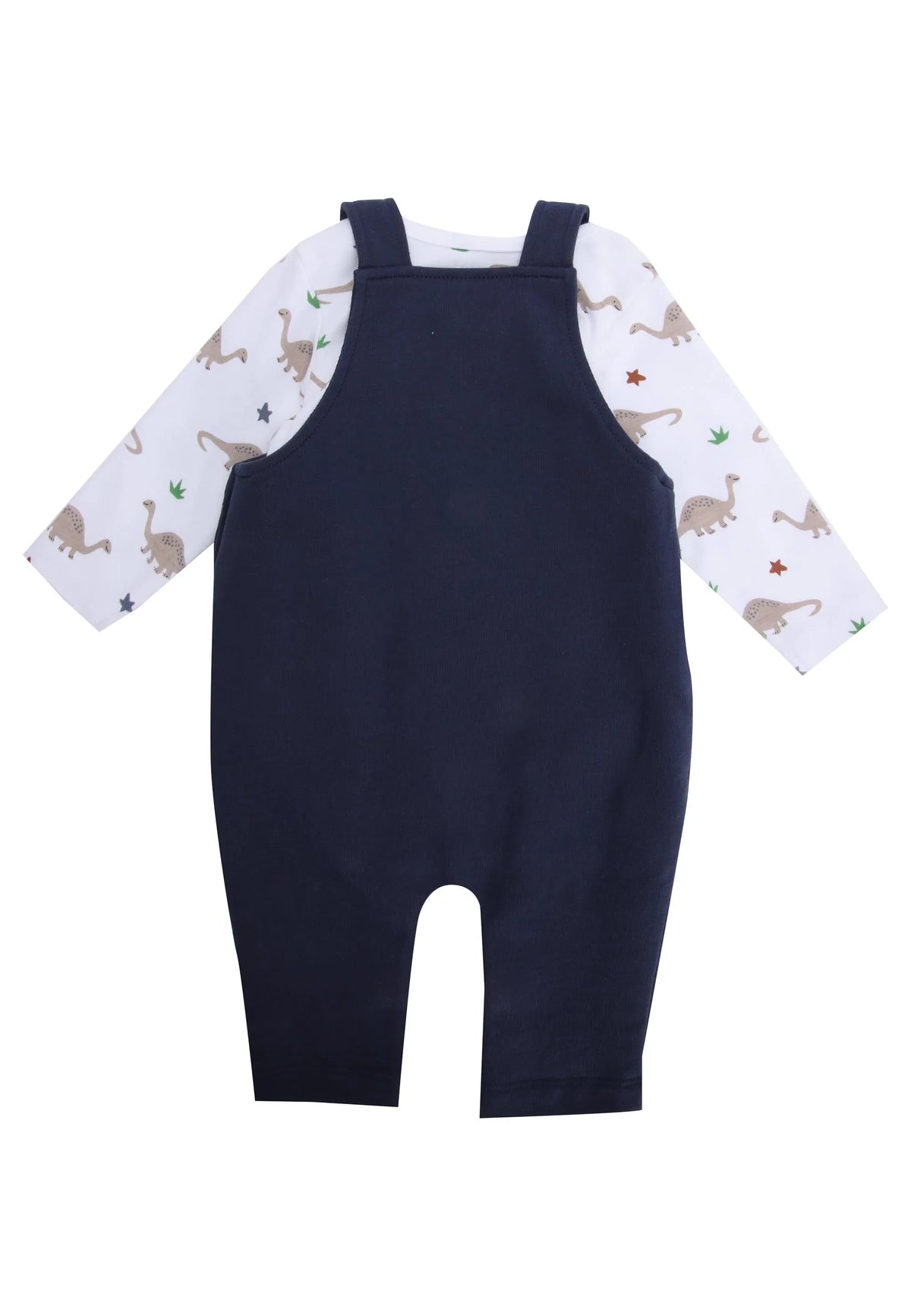 Baby Boys Navy Dino Days Dungarees & Bodysuit Set