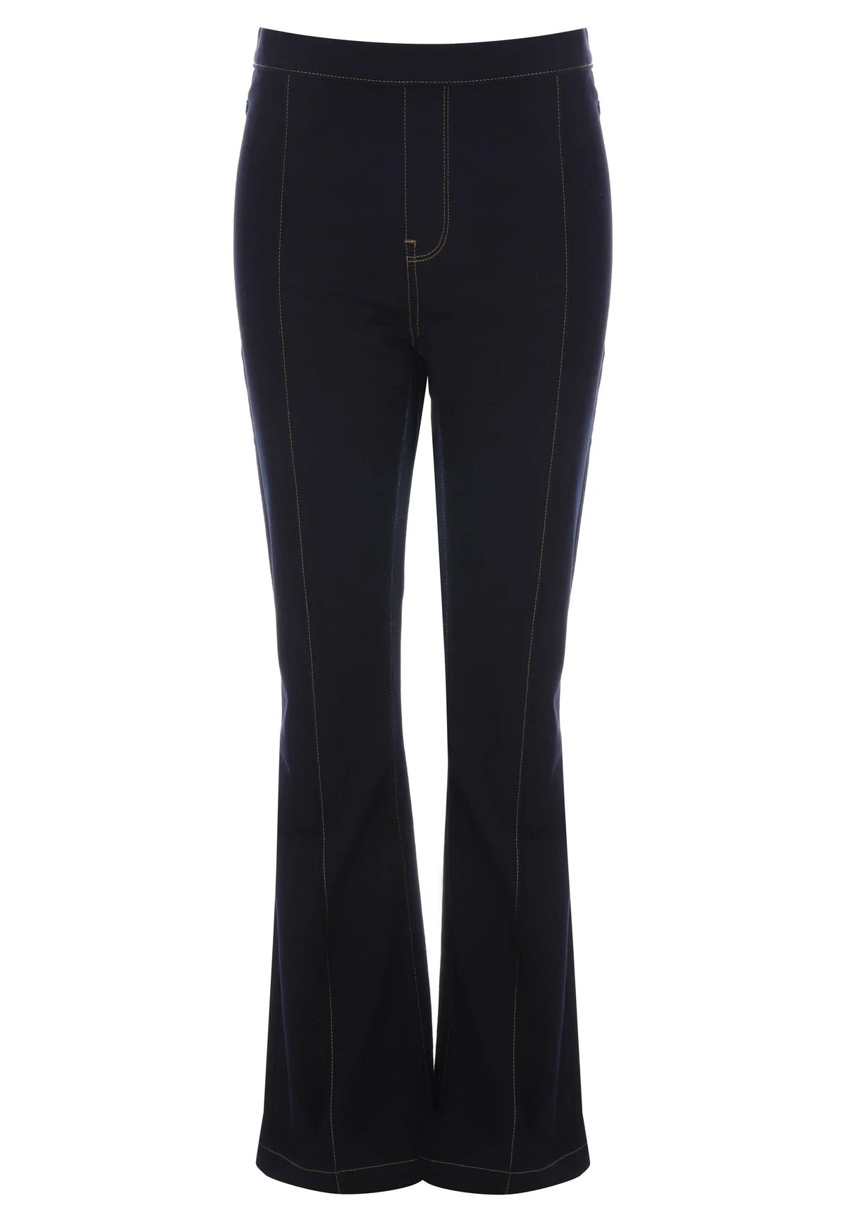 Womens Indigo Blue Kate Seam Flare Jeggings
