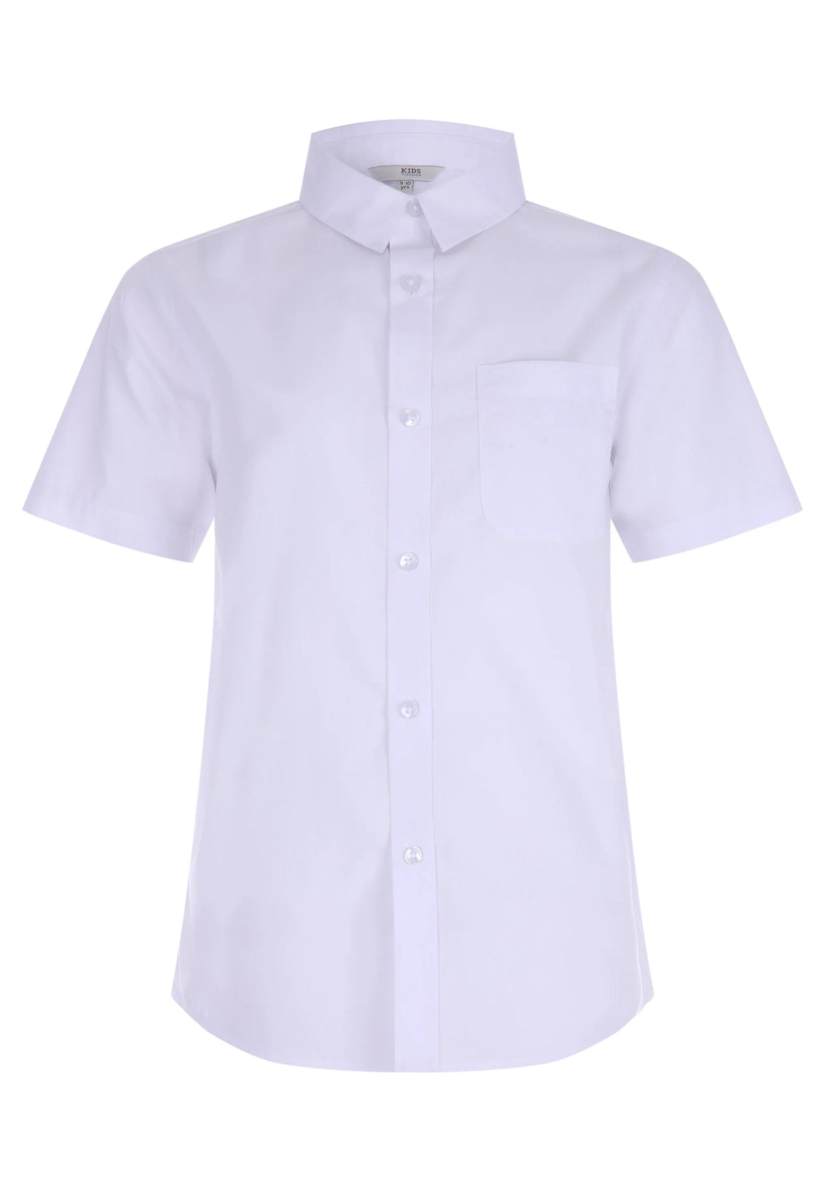 Older Boys White Short Sleeve School Shirt