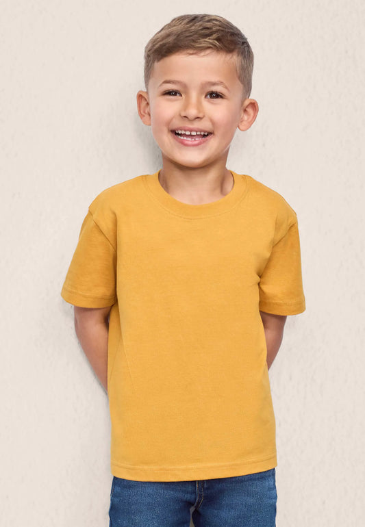 Younger Boys 3pk Brown Cotton T-Shirts