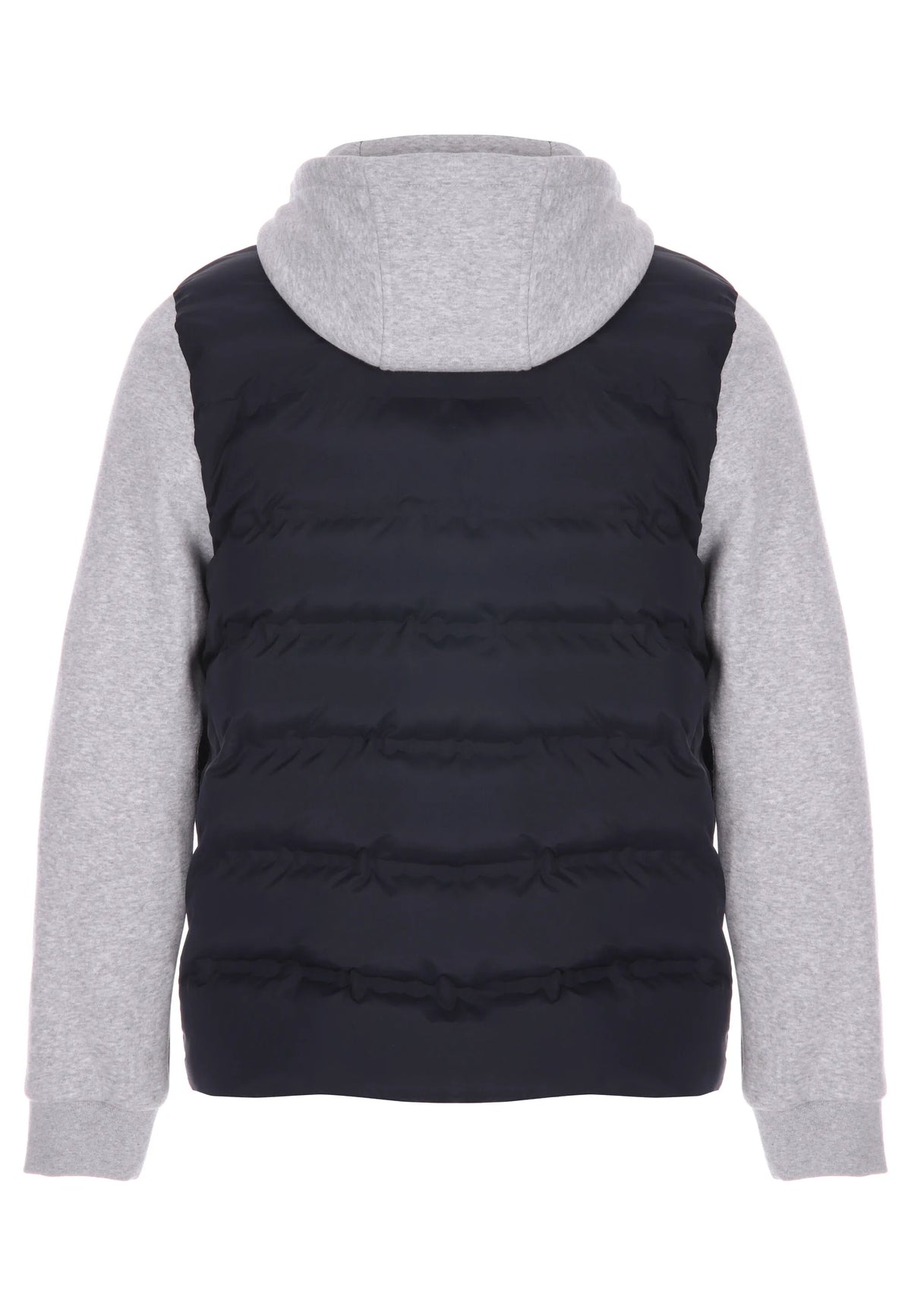 Mens Navy Gilet Hybrid Hooded Jacket