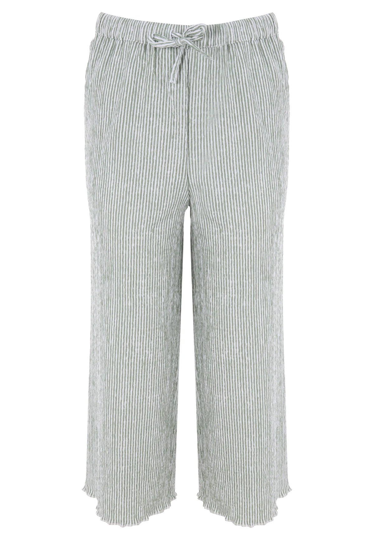 Older Girls Mint Stripe Culotte Trousers
