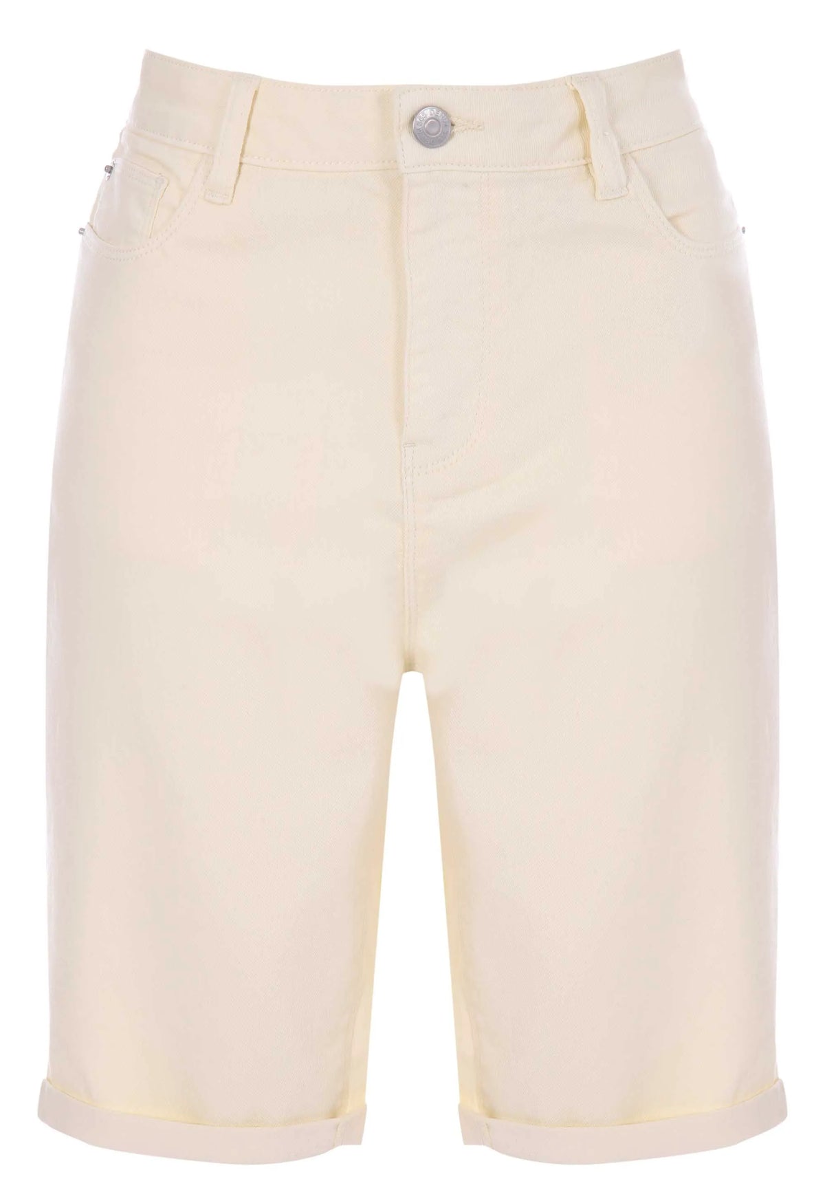 Womens Lemon Denim Cycle Shorts