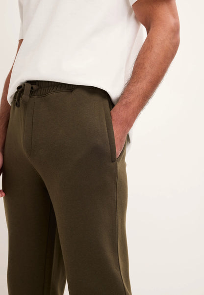 Mens Khaki Straight Fit Joggers