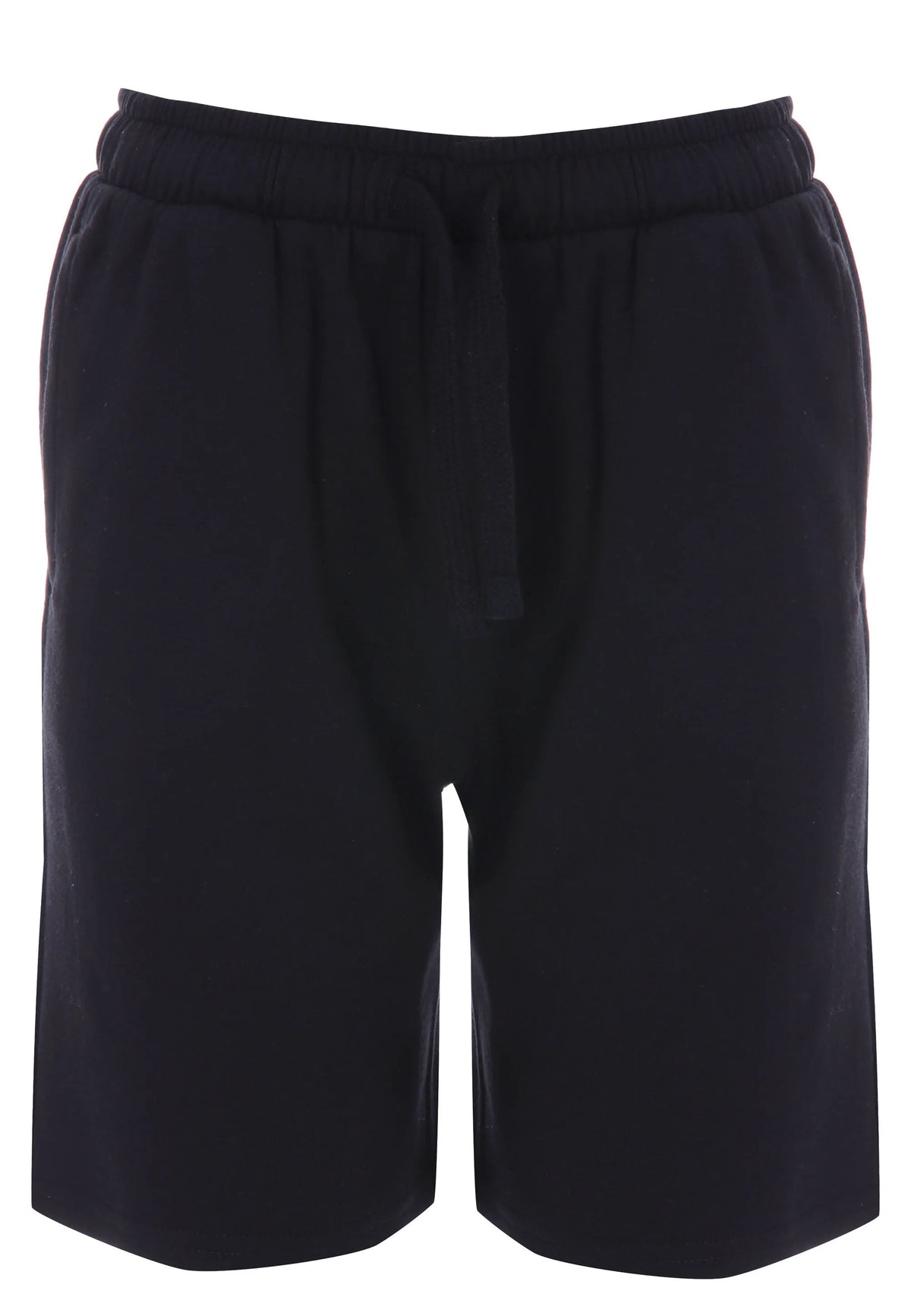 Older Boys Black Plain Drawstring Shorts