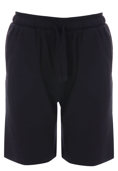 Older Boys Black Plain Drawstring Shorts