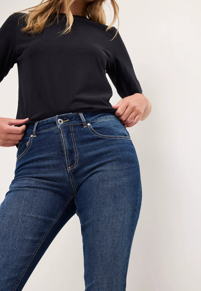 Womens Mid Blue Wash Alexa Bootcut Jeans