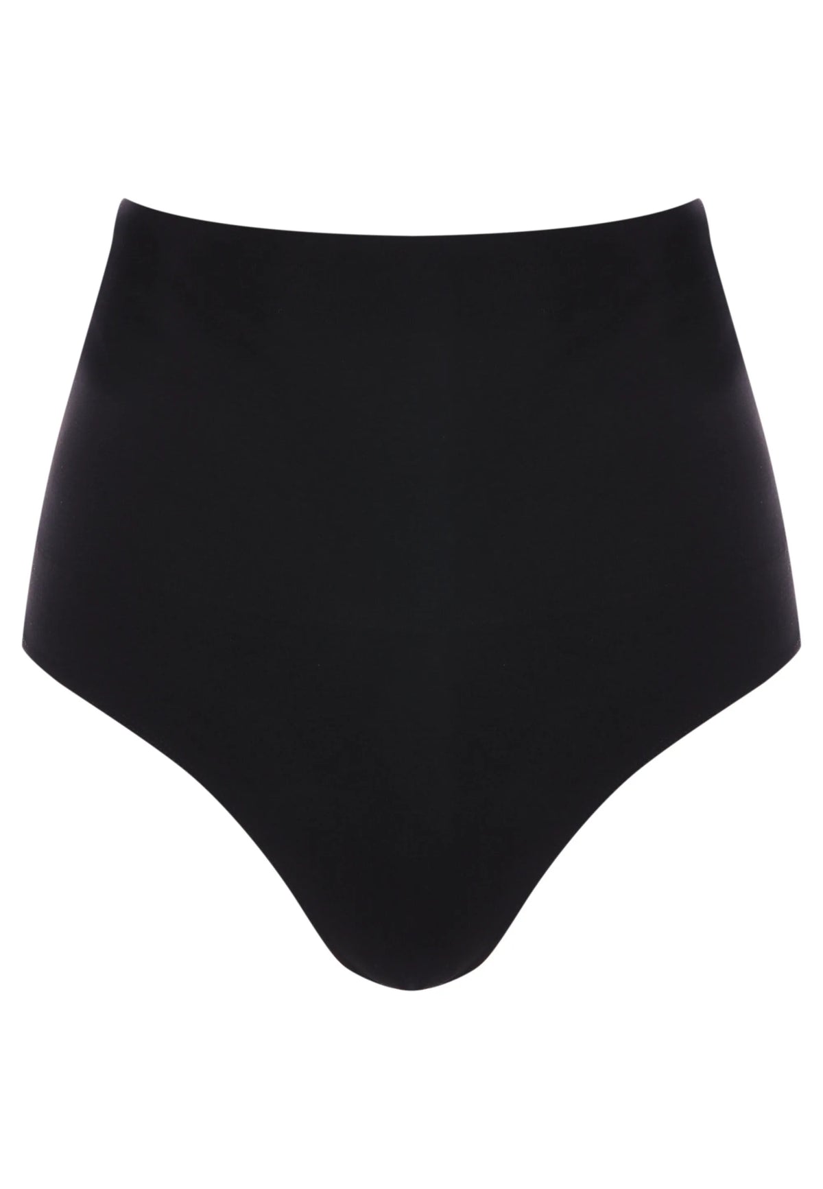 Womens Black High Waist Shaping Seamless Thong