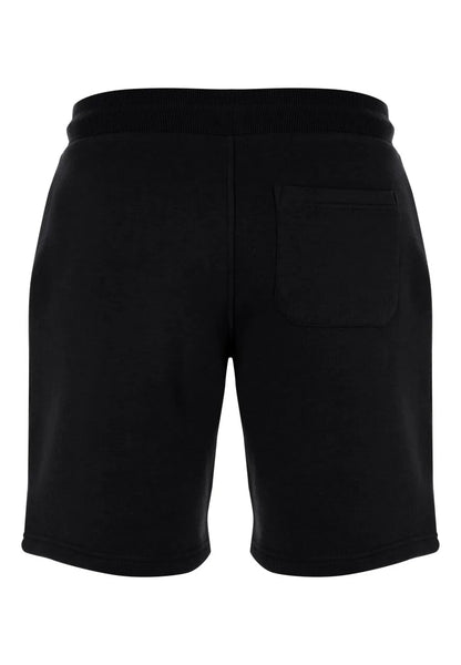 Mens Black Casual Drawstring Sweat Shorts
