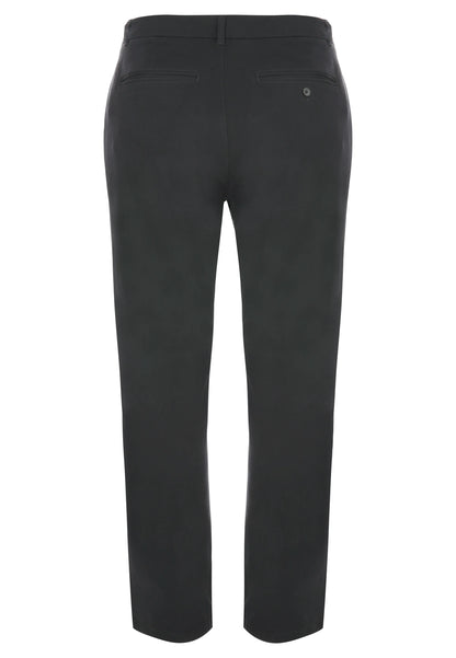 Mens Charcoal Straight Leg Chino Trousers