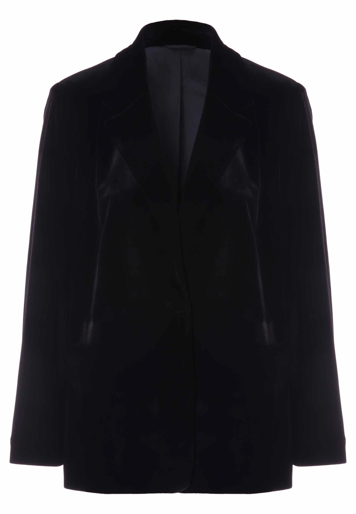 Womens Black Velvet Premium Blazer Jacket