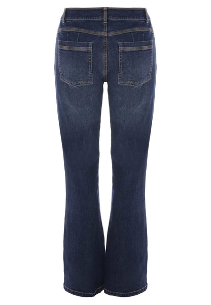 Womens Mid Blue Wash Alexa Bootcut Jeans
