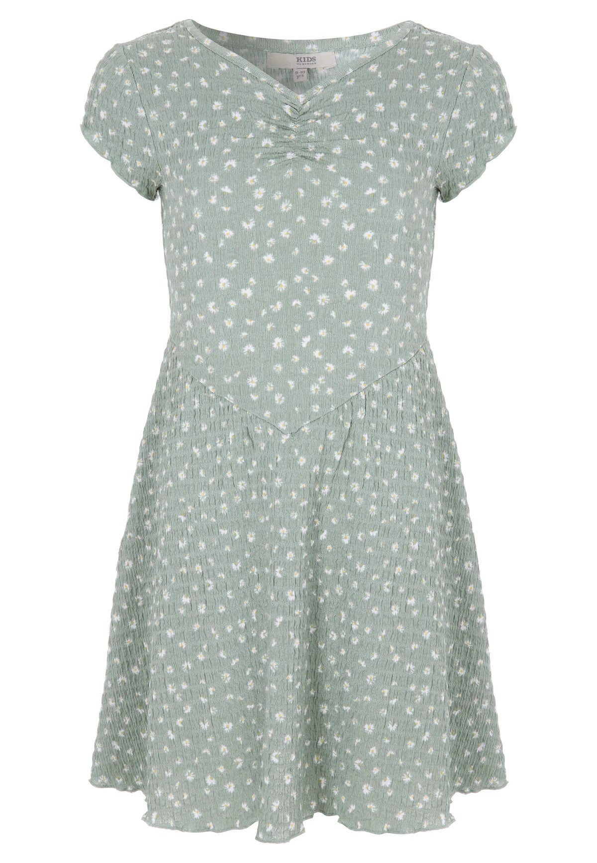 Older Girls Mint Floral Corset Dress