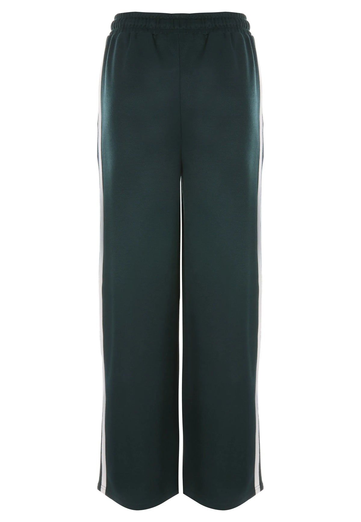 Older Girls Green Side Stripe Wide Leg Joggers
