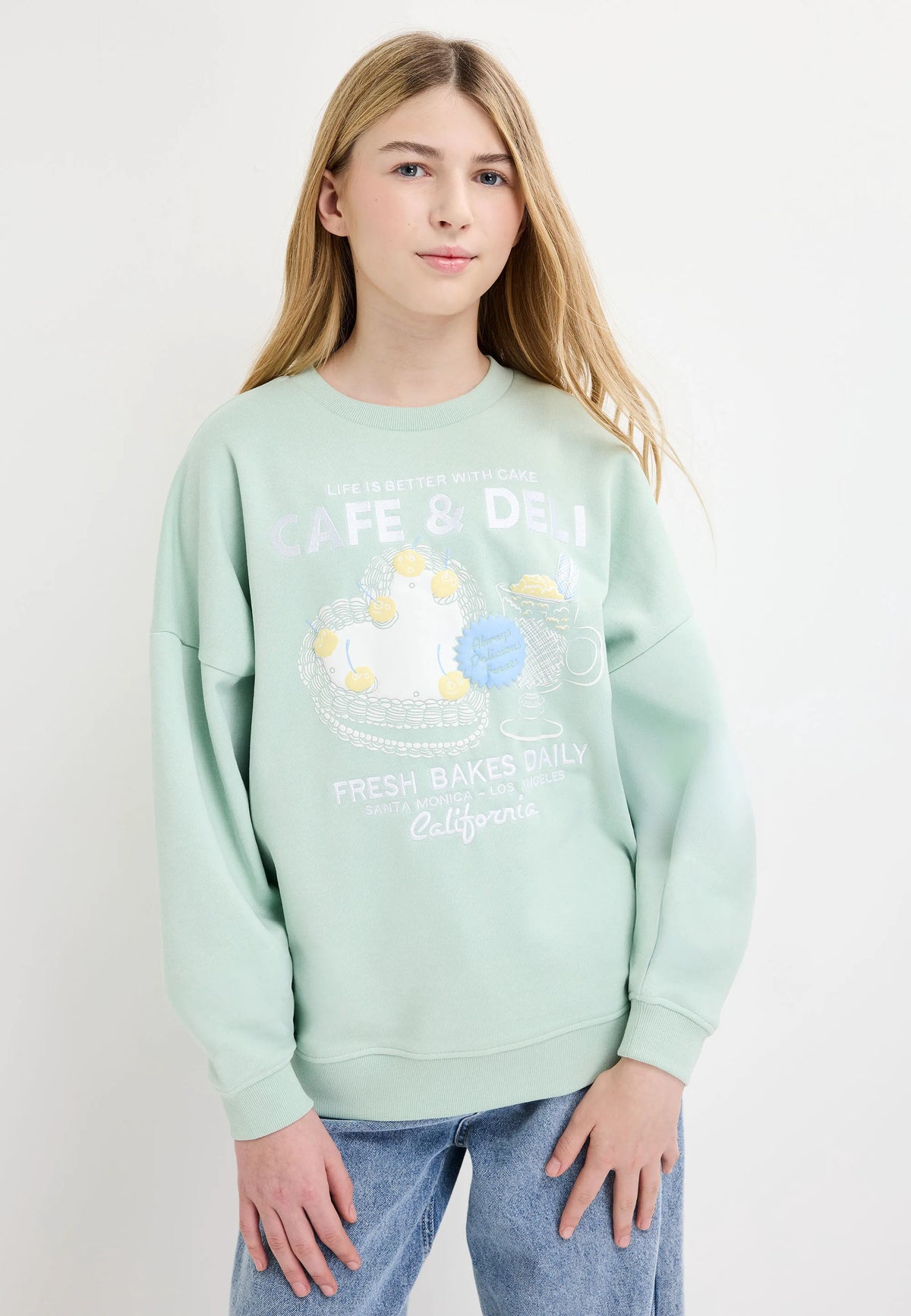 Older Girls Mint Cake Graphic Sweatshirt