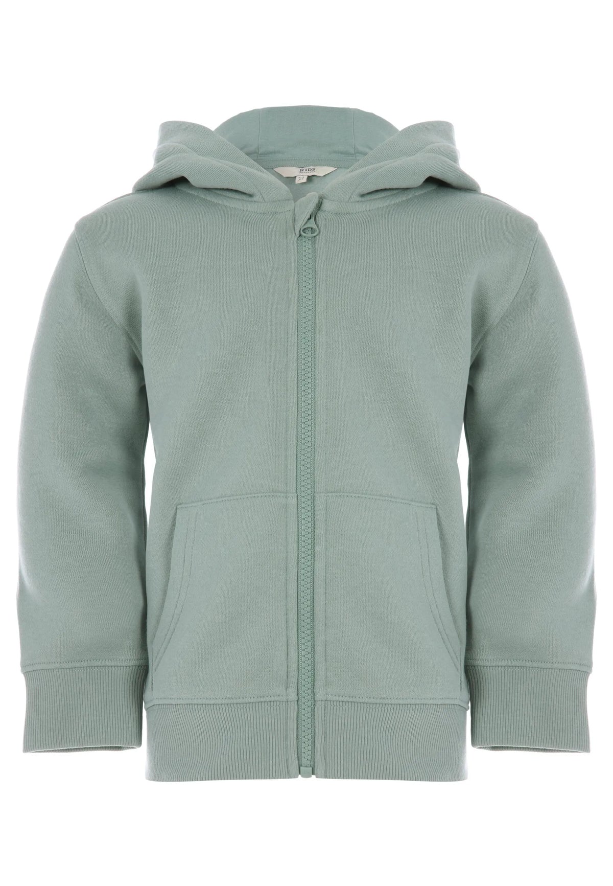 Younger Boys Sage Zip Through Hooded Sweatshirt
