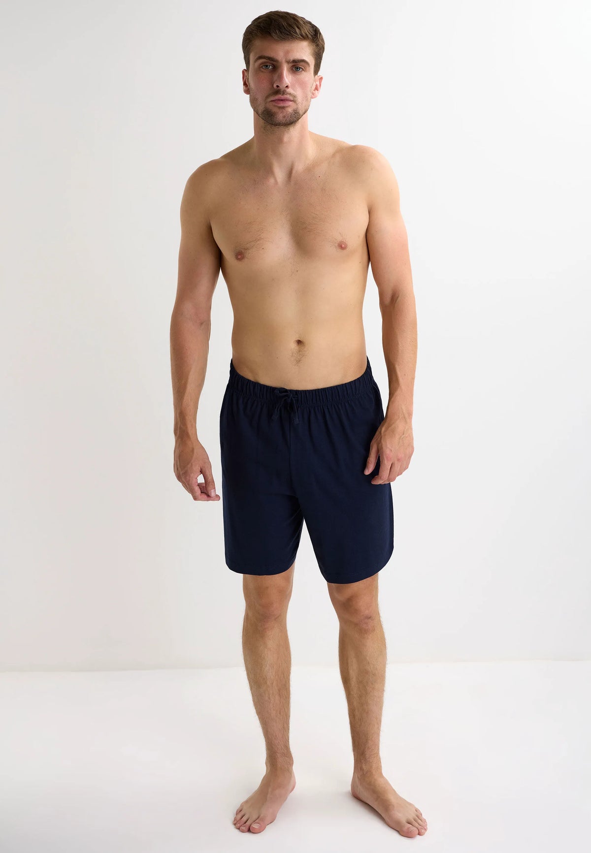 Mens 2pk Grey & Navy Jersey Shorts