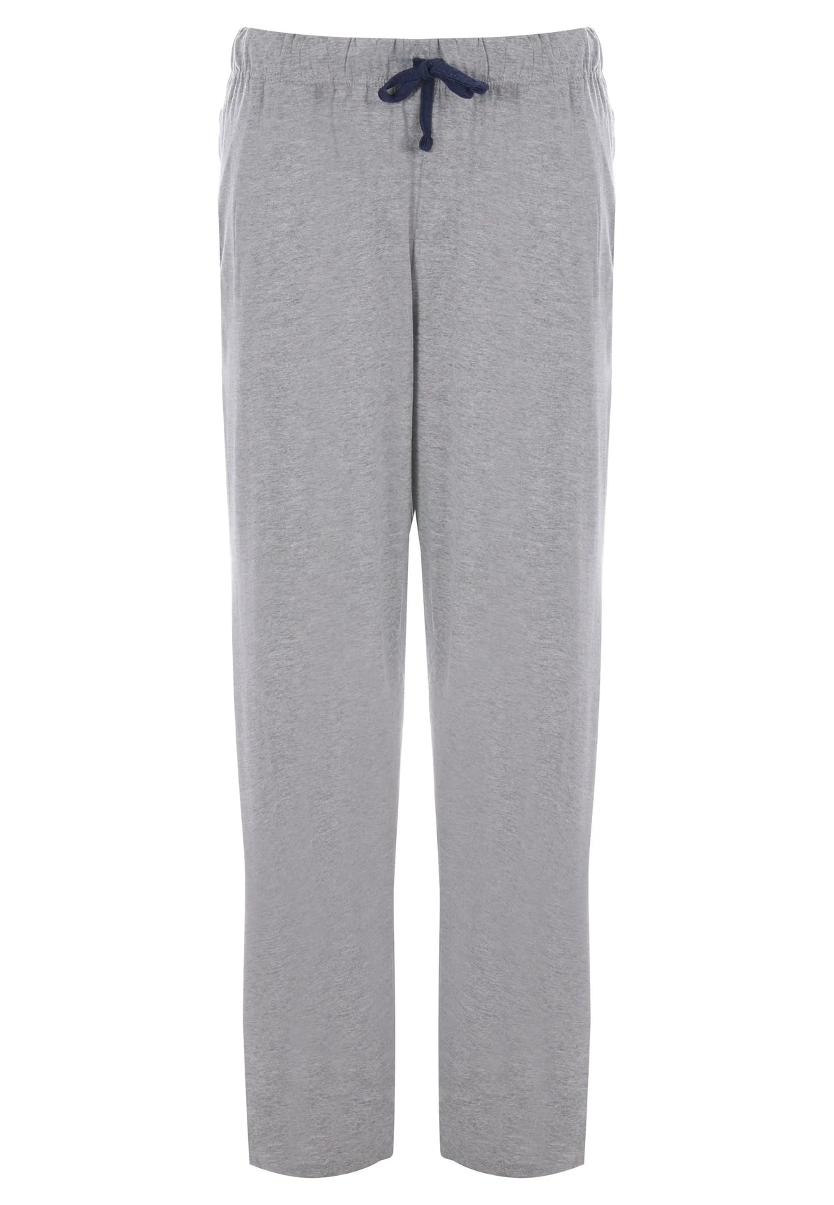 Mens Navy Marl Long Pyjama Set