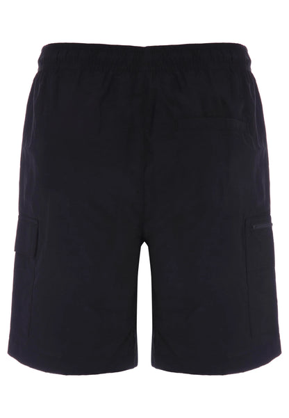 Mens Black Cargo Swim Shorts