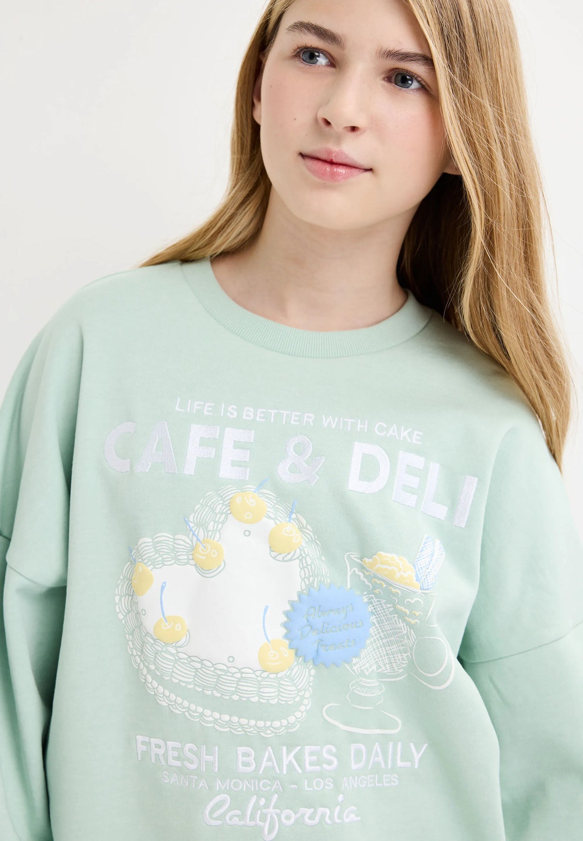 Older Girls Mint Cake Graphic Sweatshirt