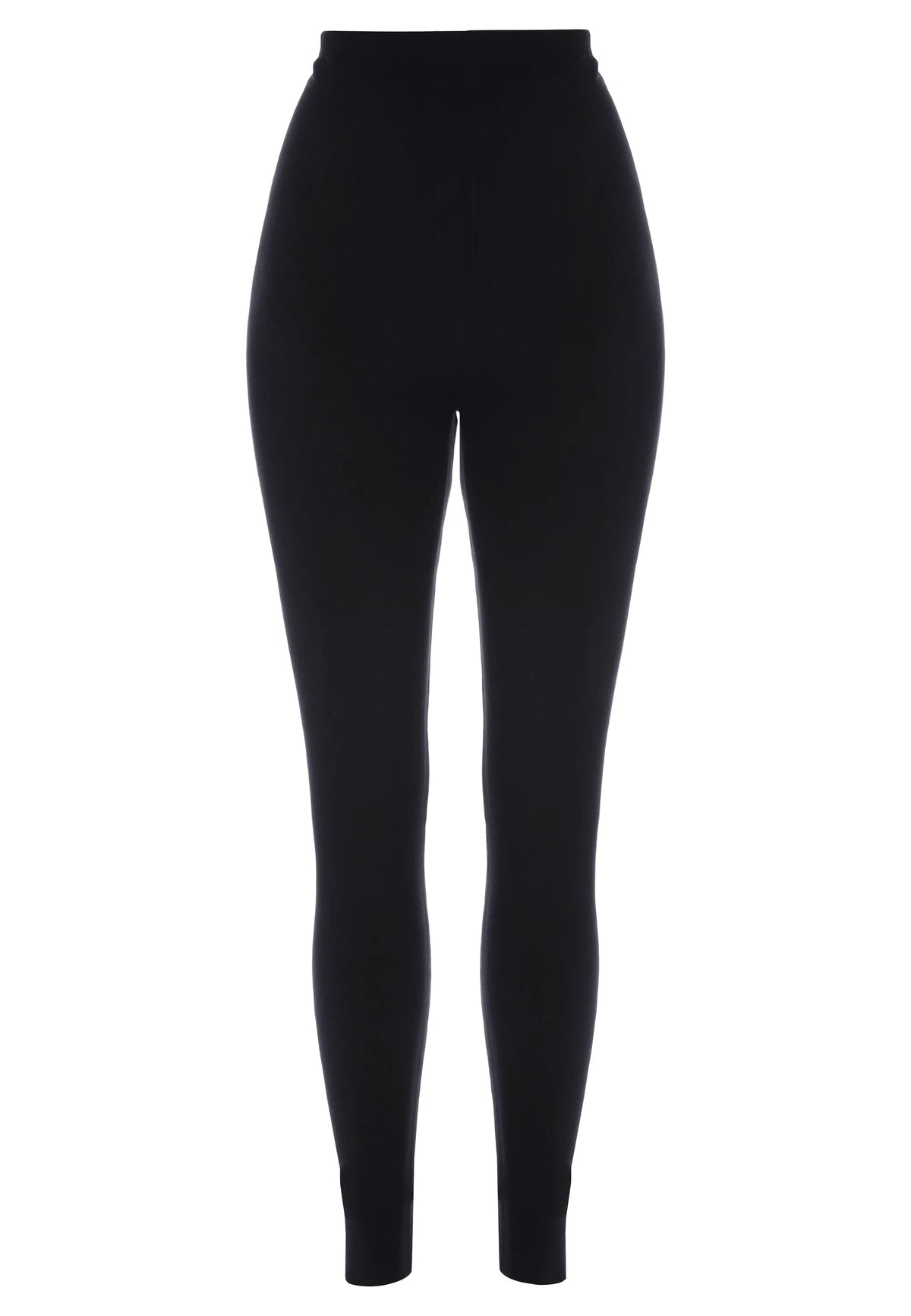 Womens Black Heavy Weight Thermal Leggings