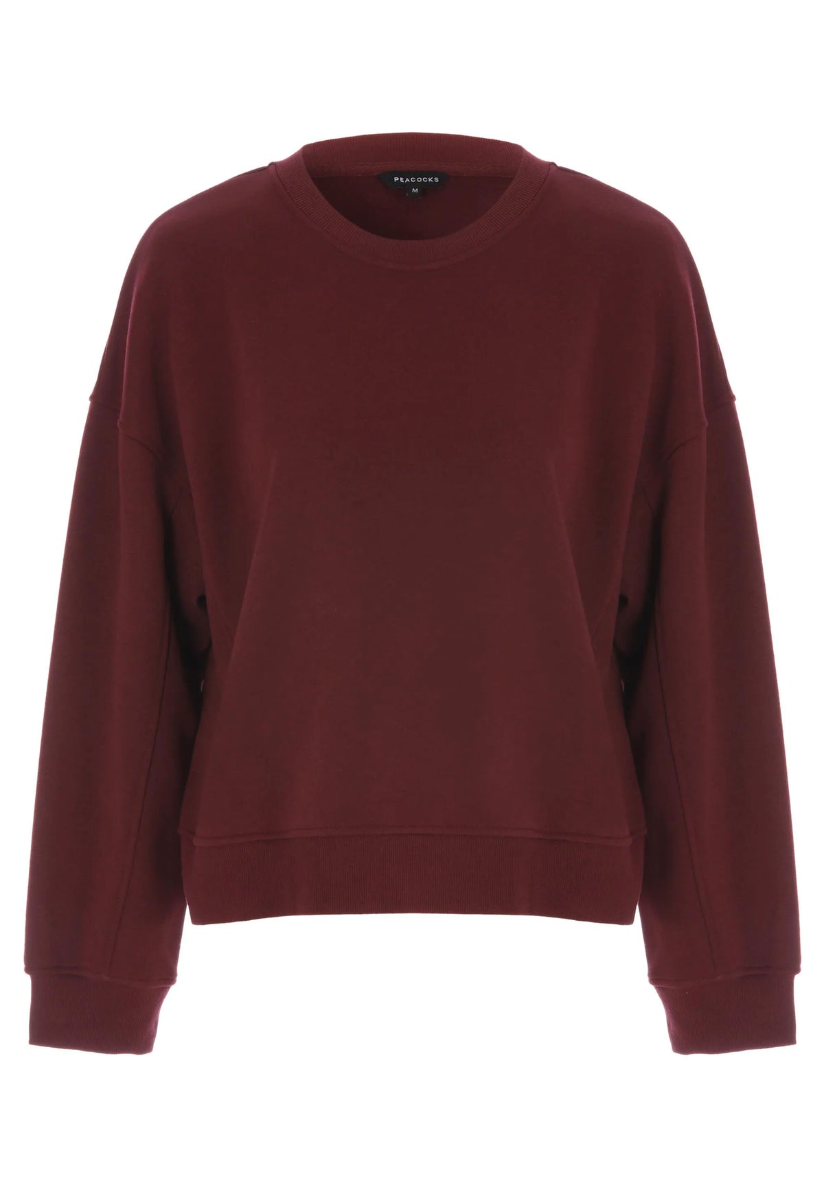 Womens Burgundy Cotton Rich Sweatshirt