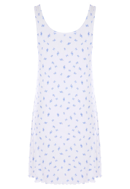 Womens Cream Ditsy Print Chemise Nightdress
