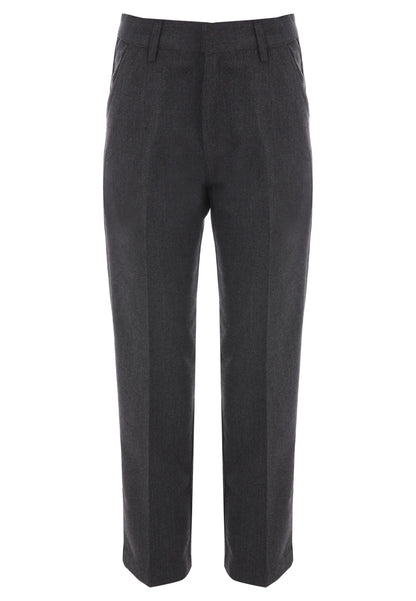Older Boys Grey Regular Fit School Trousers