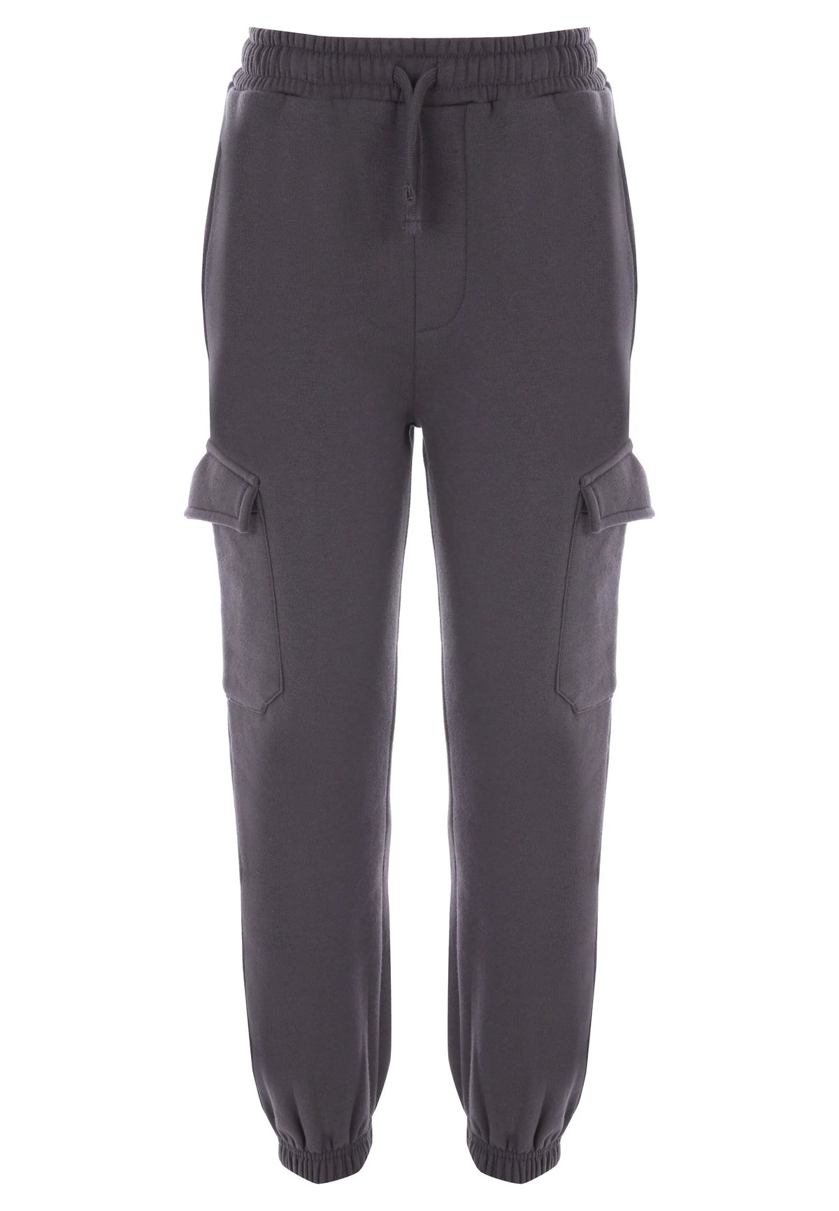 Older Boys Charcoal Cargo Joggers