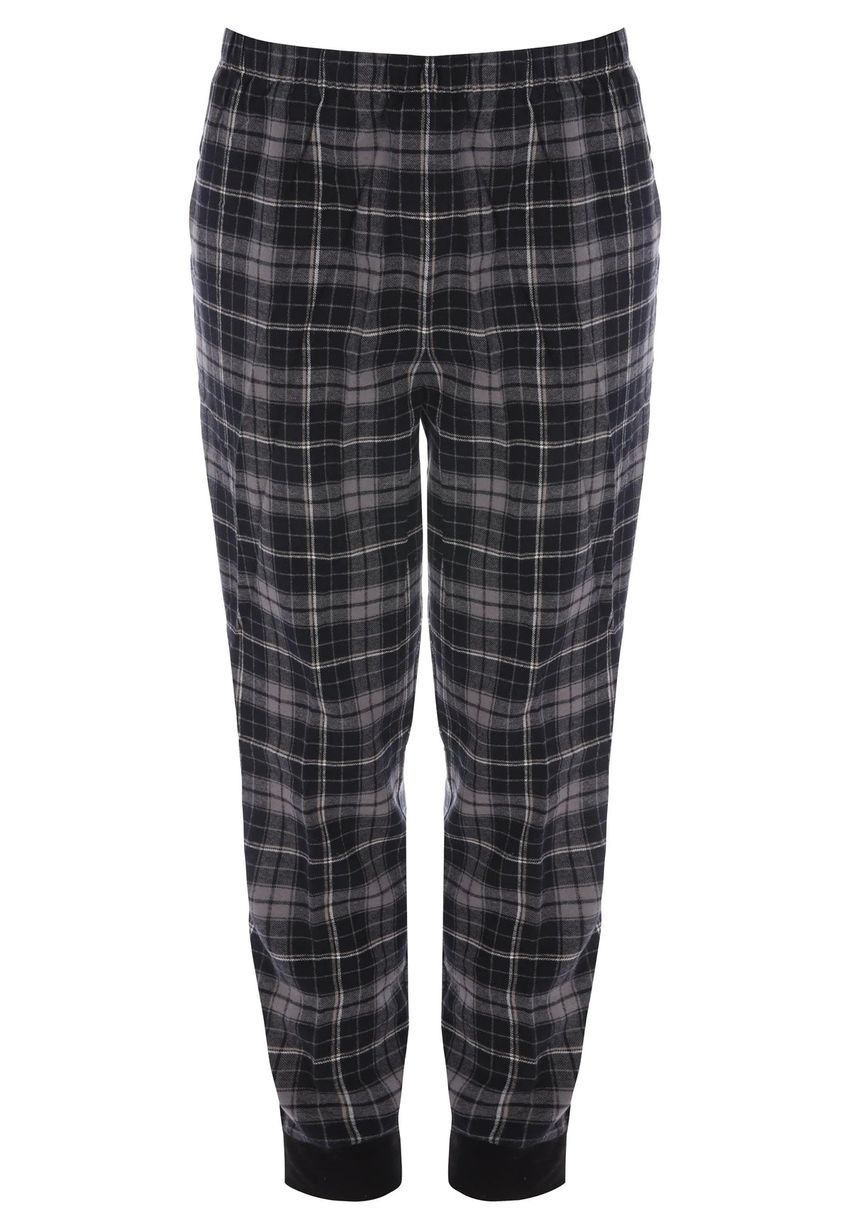 Mens Grey Check Woven Pyjama Set